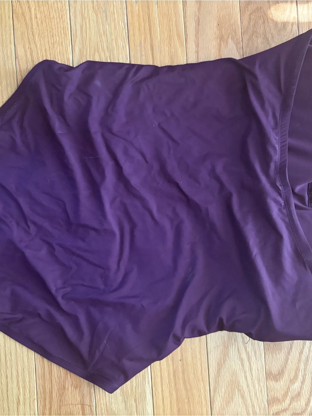 Dkny Strapless Ruched One-Piece Swimsuit - Deep Purple - Picture 2 of 4